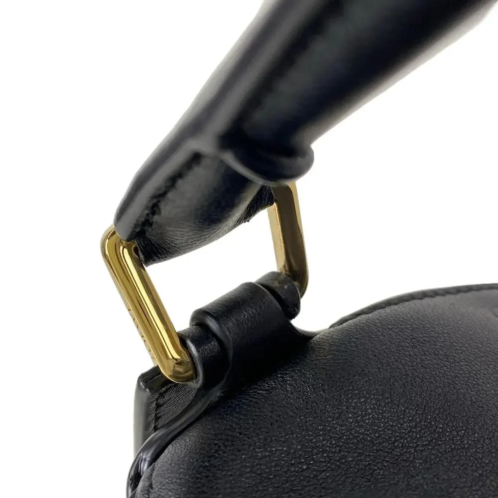 Loewe Featherlight Puzzle Bag, Small Handbag Black Gold